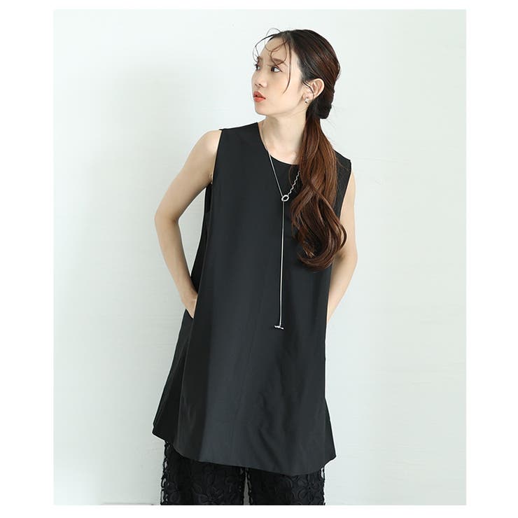 バックスタイルで差をつけるAラインチュニック【6月30日20時販売新作】