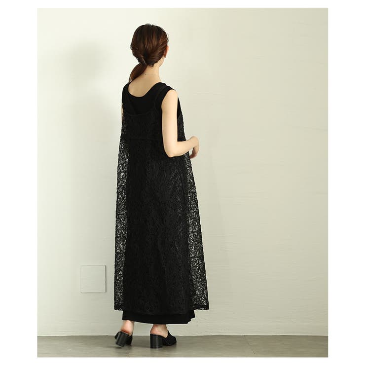 纏えば旬顔決まる総レースコード刺繍キャミソール重ね着ワンピース レディース | Sawa a la mode | 詳細画像5 
