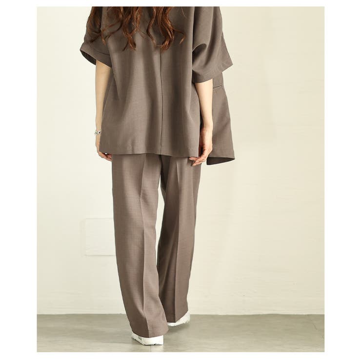 洗練された大人のリラックス感纏うタック入りワイドパンツ レディース ファッション | Sawa a la mode | 詳細画像14 