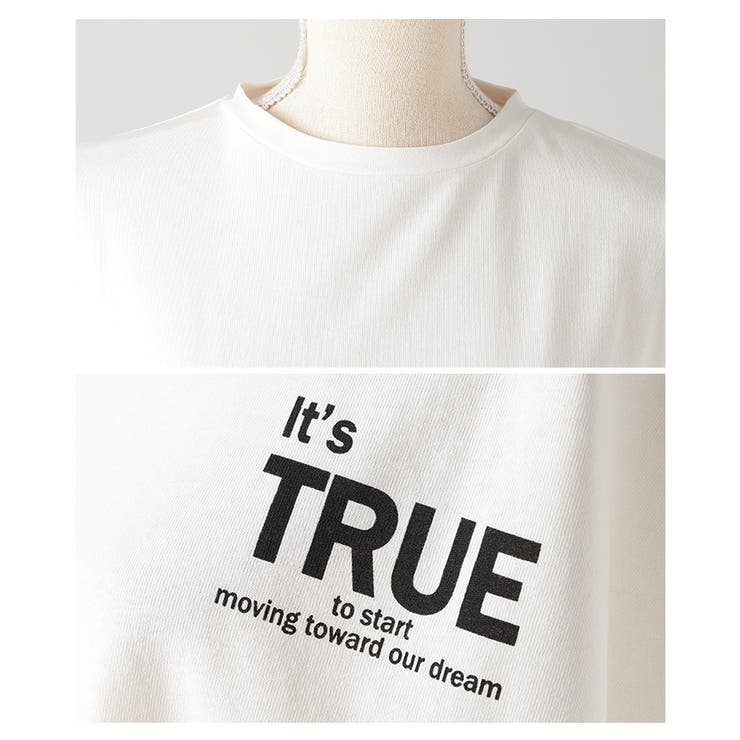 後ろ姿も抜かりない大人のロゴプリントオーバーTシャツ レディース ファッション | Sawa a la mode | 詳細画像23 