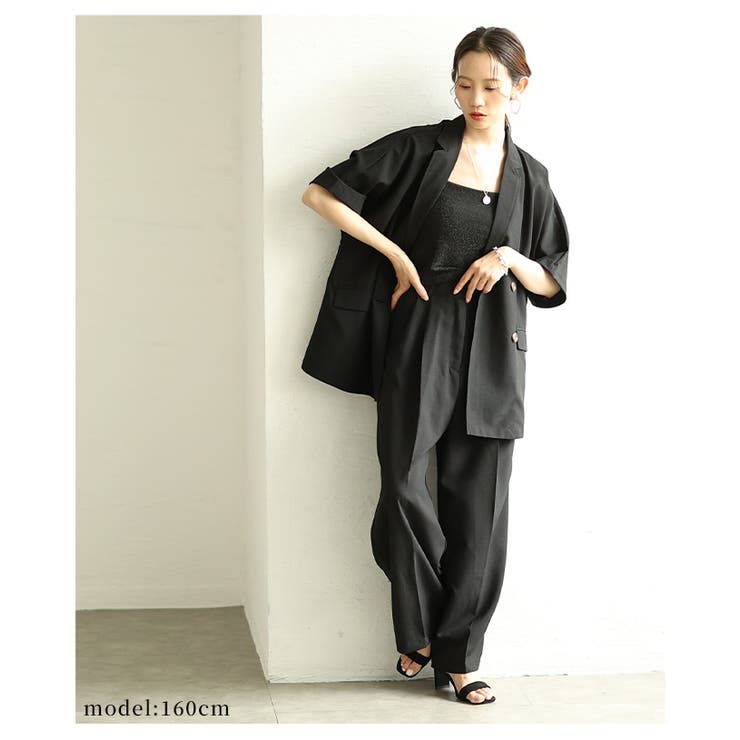 羽織るだけで雰囲気纏うテーラードオーバーダブルジャケット