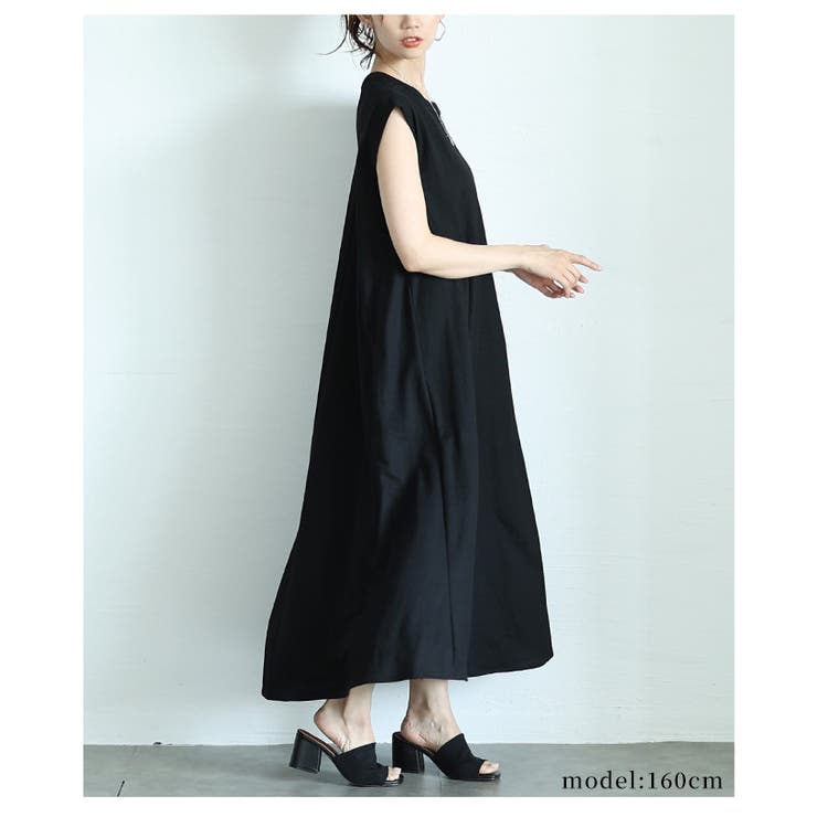 接触冷感フレンチスリーブフレアワンピース【7月10日20時販売新作】