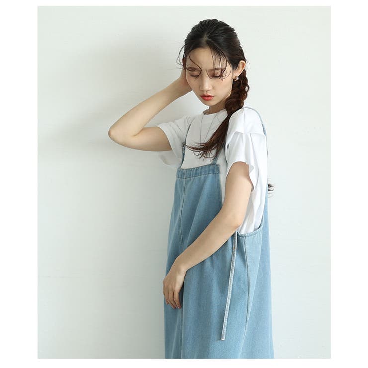 大人のナチュラルなデニムサロペットスカート【7月7日20時販売新作】