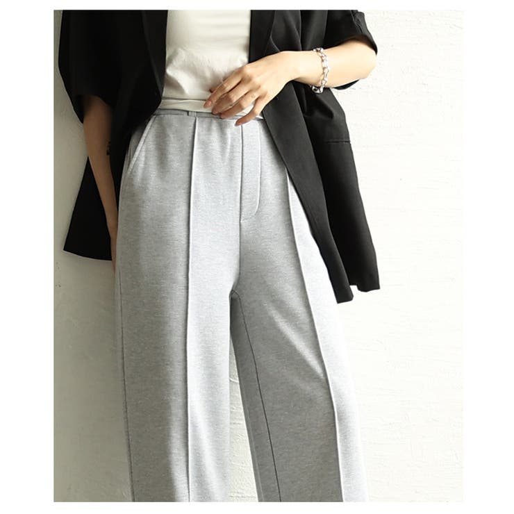 リラクシーでラクなのにきちんと見えな裏毛ピンタックパンツ レディース ファッショ… | Sawa a la mode | 詳細画像15 