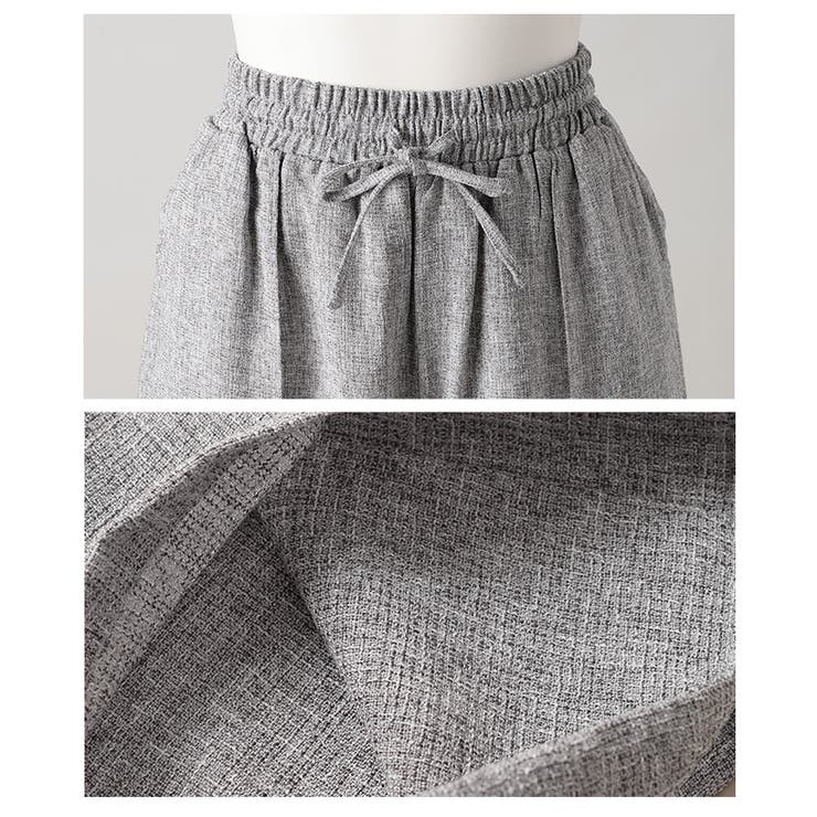 落ち感のある上品シルエットのミックスツイードピンタックパンツ レディース ファッ… | Sawa a la mode | 詳細画像23 