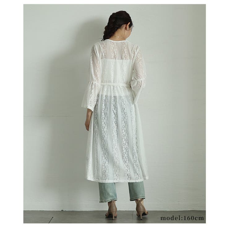 重ねて楽しむ花レースが美しいフレアスリーブワンピース レディース ファッション | Sawa a la mode | 詳細画像17 