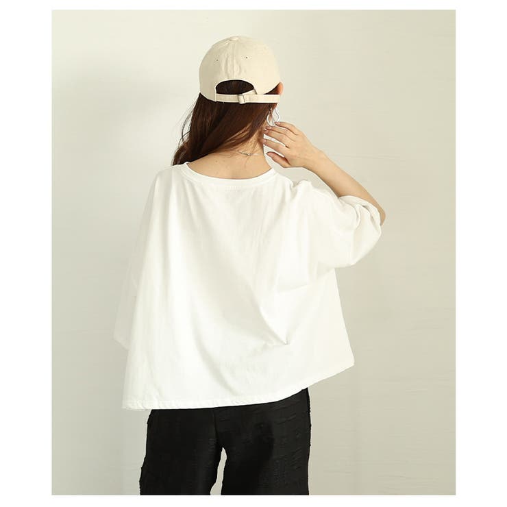 着るだけセンスアップするフォトプリントオーバーショートカットソー レディース フ… | Sawa a la mode | 詳細画像17 