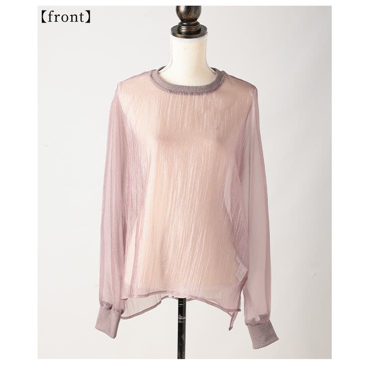 旬な着こなしで大人の肌見せ叶うシアーロングスリーブカットソー レディース ファッ… | Sawa a la mode | 詳細画像21 