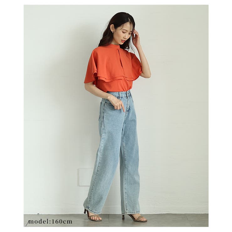 シンプルなのに洗練された存在感な華奢見えケープブラウス レディース ファッション | Sawa a la mode | 詳細画像4 