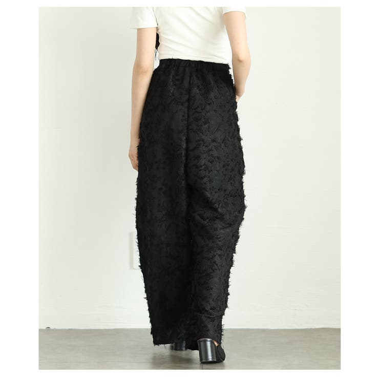 大人エレガンス×リラクシーで魅了するフリンジジャガードタックパンツ レディース … | Sawa a la mode | 詳細画像8 