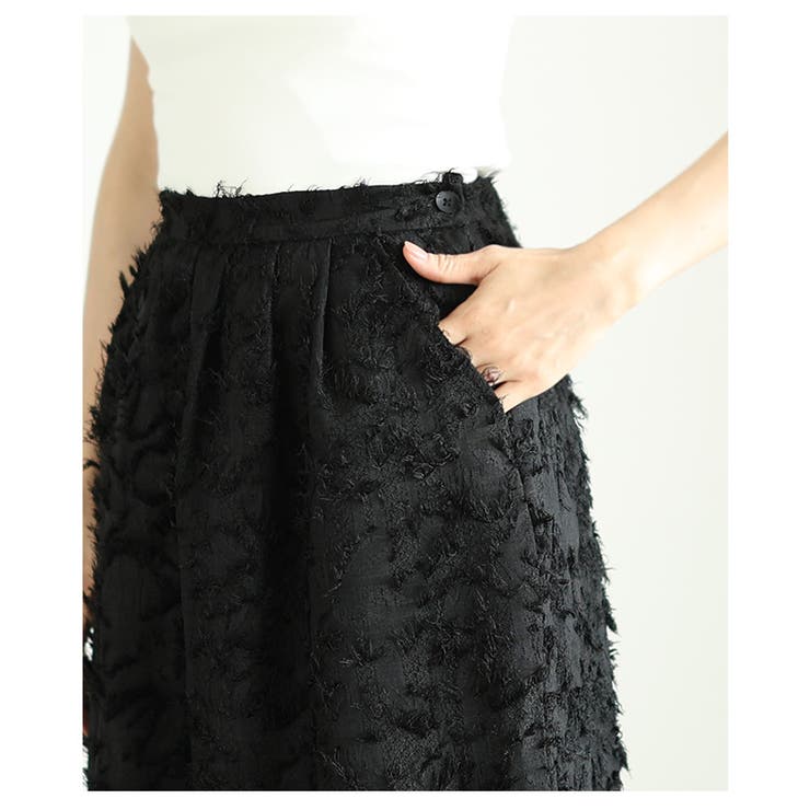 大人エレガンス×リラクシーで魅了するフリンジジャガードタックパンツ レディース … | Sawa a la mode | 詳細画像9 