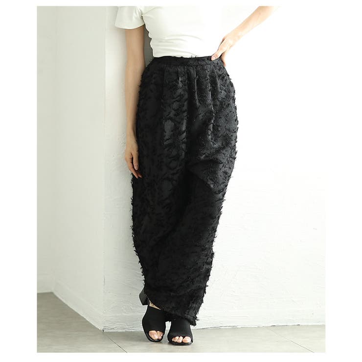 大人エレガンス×リラクシーで魅了するフリンジジャガードタックパンツ レディース … | Sawa a la mode | 詳細画像10 