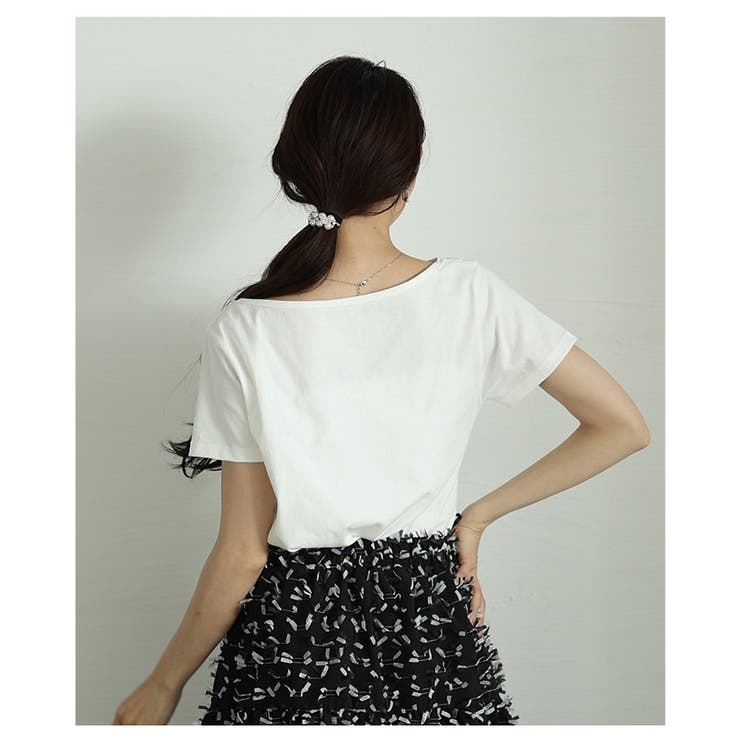 美しい拘りを秘めたドレープデザインコットンカットソー レディース ファッション | Sawa a la mode | 詳細画像6 