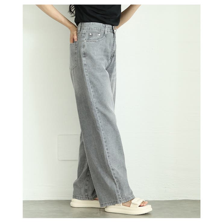 洗練度高まる色合いとヴィンテージムードでこなれるルーズデニムパンツ レディース … | Sawa a la mode | 詳細画像4 