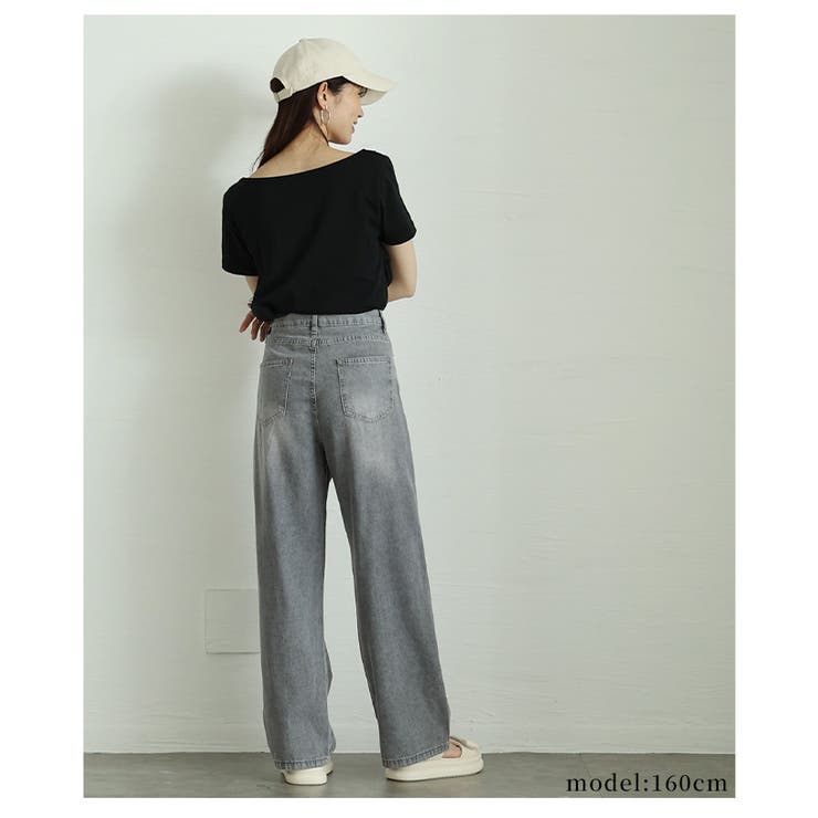 洗練度高まる色合いとヴィンテージムードでこなれるルーズデニムパンツ レディース … | Sawa a la mode | 詳細画像17 