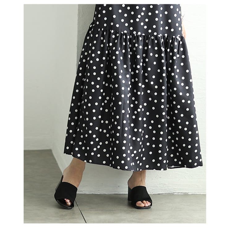 1枚でサマになる大人可愛いフロッキードットノースリーブワンピース レディース | Sawa a la mode | 詳細画像14 