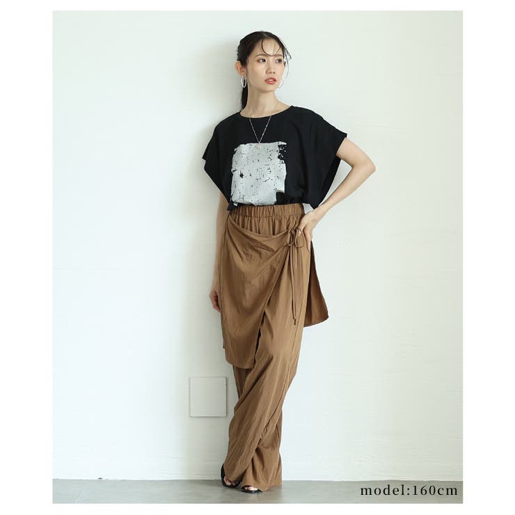 ラップ風カフェパンツ【8月16日20時販売新作】