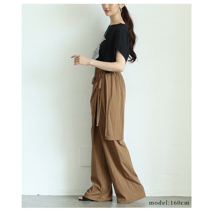 ラップ風カフェパンツ【8月16日20時販売新作】