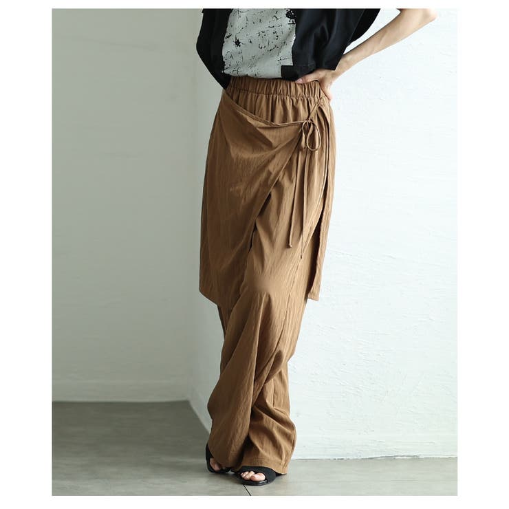 ラップ風カフェパンツ【8月16日20時販売新作】