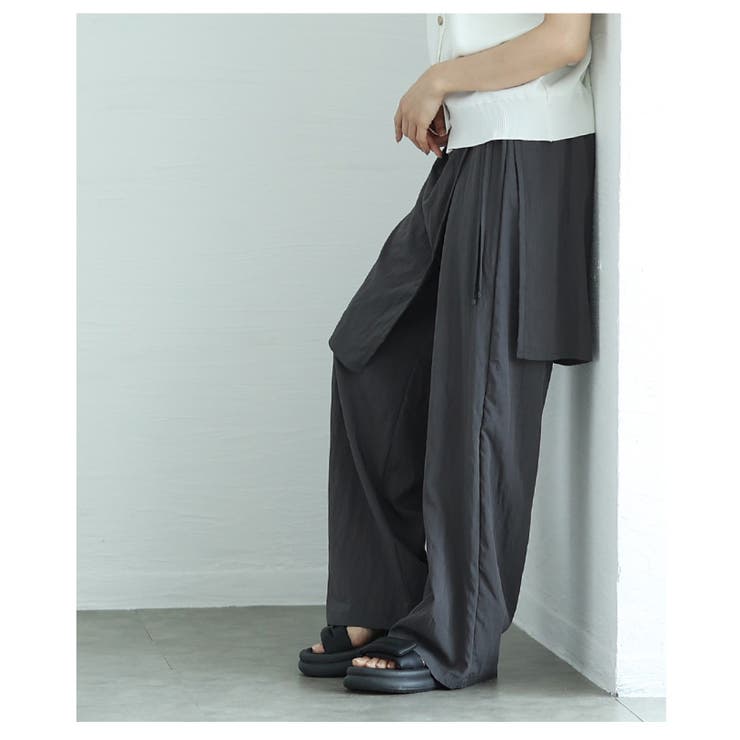 ラップ風カフェパンツ【8月16日20時販売新作】