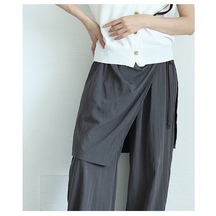 ラップ風カフェパンツ【8月16日20時販売新作】