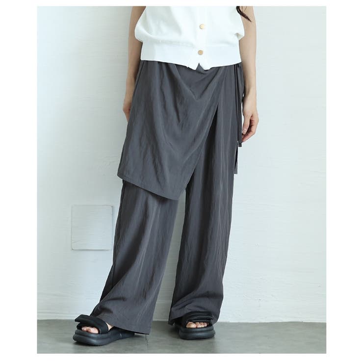 ラップ風カフェパンツ【8月16日20時販売新作】