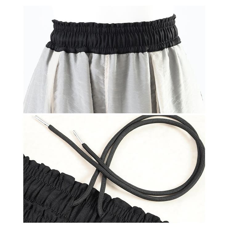 オーガンジーレイヤードサイドラインロングパンツ レディース ファッション | Sawa a la mode | 詳細画像23 