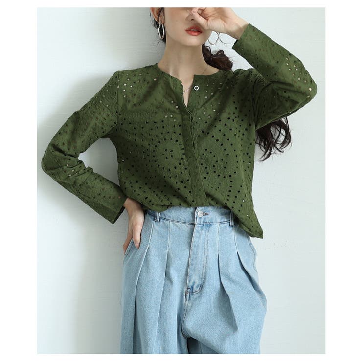刺繍で描いたエアリーな風合いを纏うコットンブラウス レディース ファッション | Sawa a la mode | 詳細画像7 