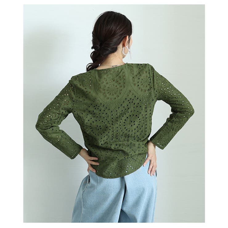 刺繍で描いたエアリーな風合いを纏うコットンブラウス レディース ファッション | Sawa a la mode | 詳細画像9 