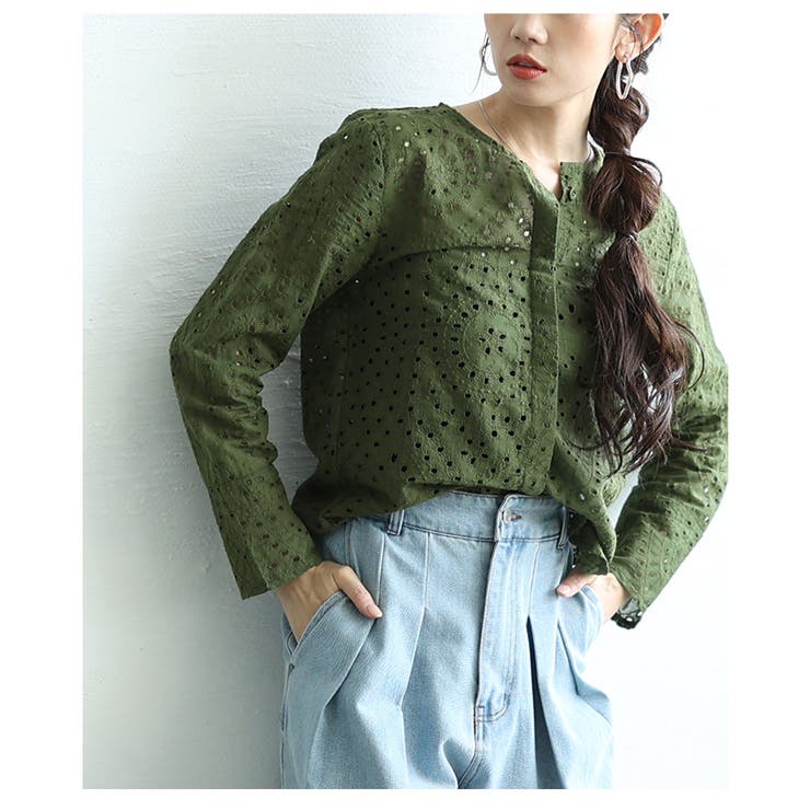 刺繍で描いたエアリーな風合いを纏うコットンブラウス レディース ファッション | Sawa a la mode | 詳細画像10 