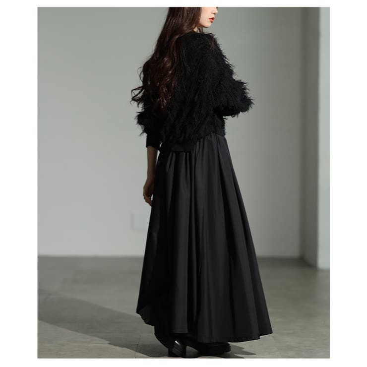 大人の洗練さと余裕漂うブロードギャザーフレアロングスカート レディース ファッシ… | Sawa a la mode | 詳細画像18 