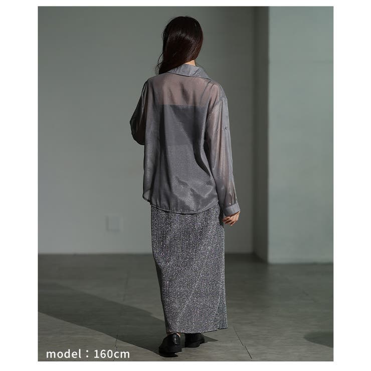 絶妙ニュアンス飾るチャイナボタン風シアーシャツ レディース ファッション | Sawa a la mode | 詳細画像13 