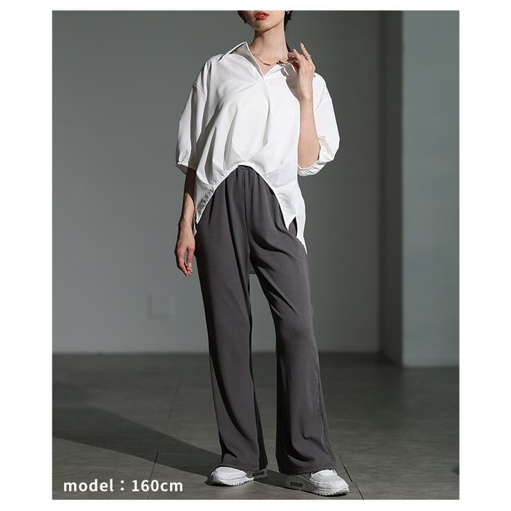 目を惹く存在感を生む裾タック変形シルエットブラウス レディース ファッション | Sawa a la mode | 詳細画像7 