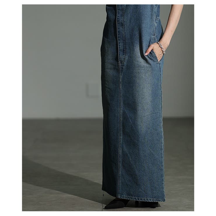大人カジュアルの新定番アシンメトリーデニムジャンパースカート レディース | Sawa a la mode | 詳細画像10 