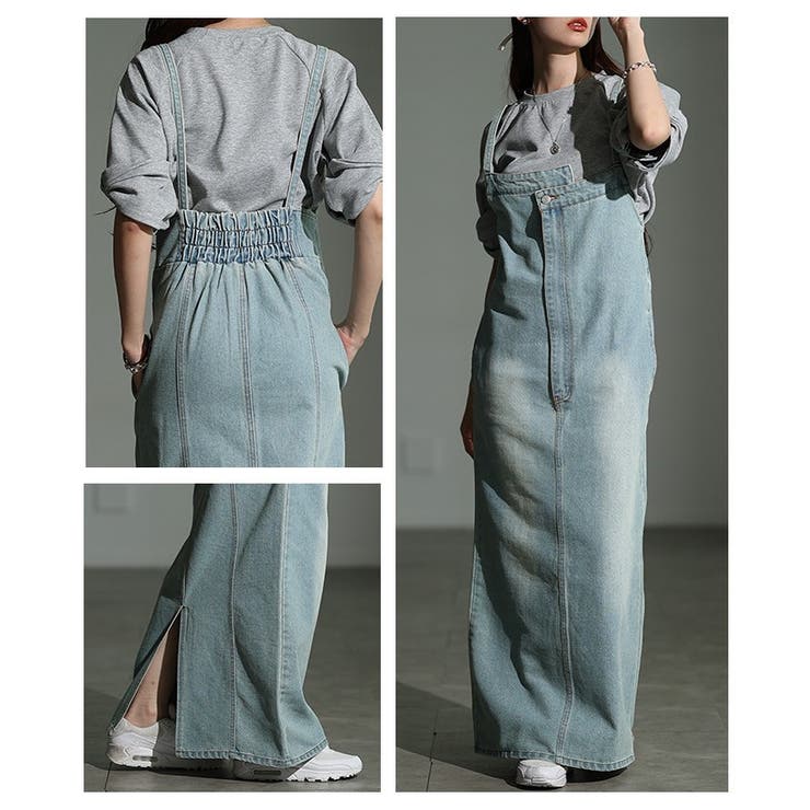 大人カジュアルの新定番アシンメトリーデニムジャンパースカート レディース | Sawa a la mode | 詳細画像19 