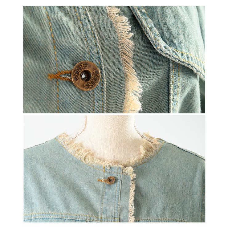 大人が似合うエレガントフリンジデニムジャケット レディース ファッション | Sawa a la mode | 詳細画像23 