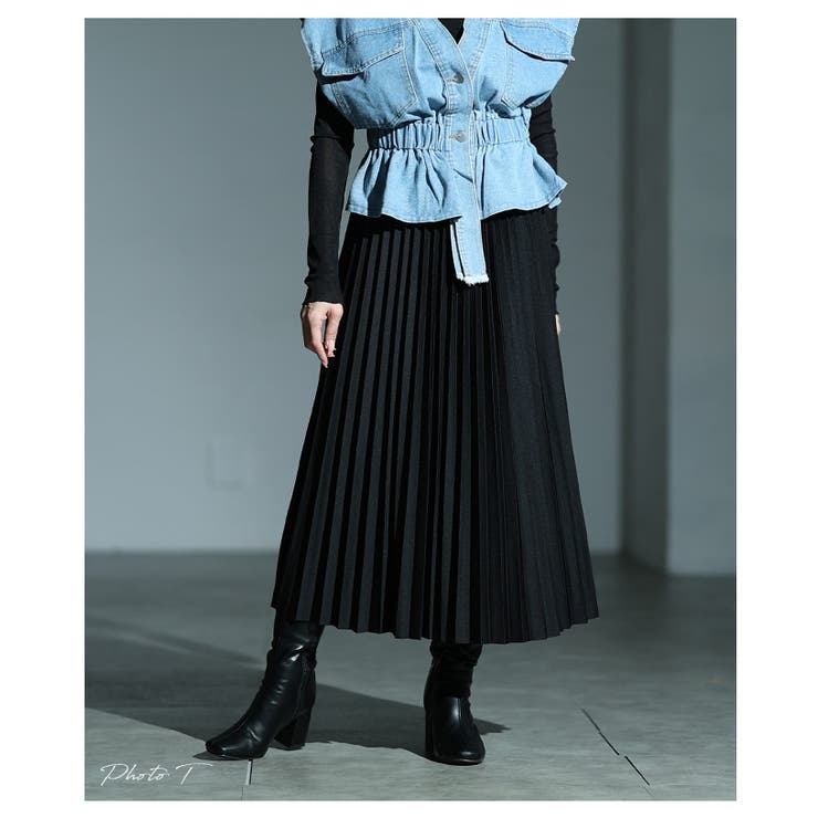 歩くたびに揺れるミディアムプリーツスカート レディース ファッション | Sawa a la mode | 詳細画像2 