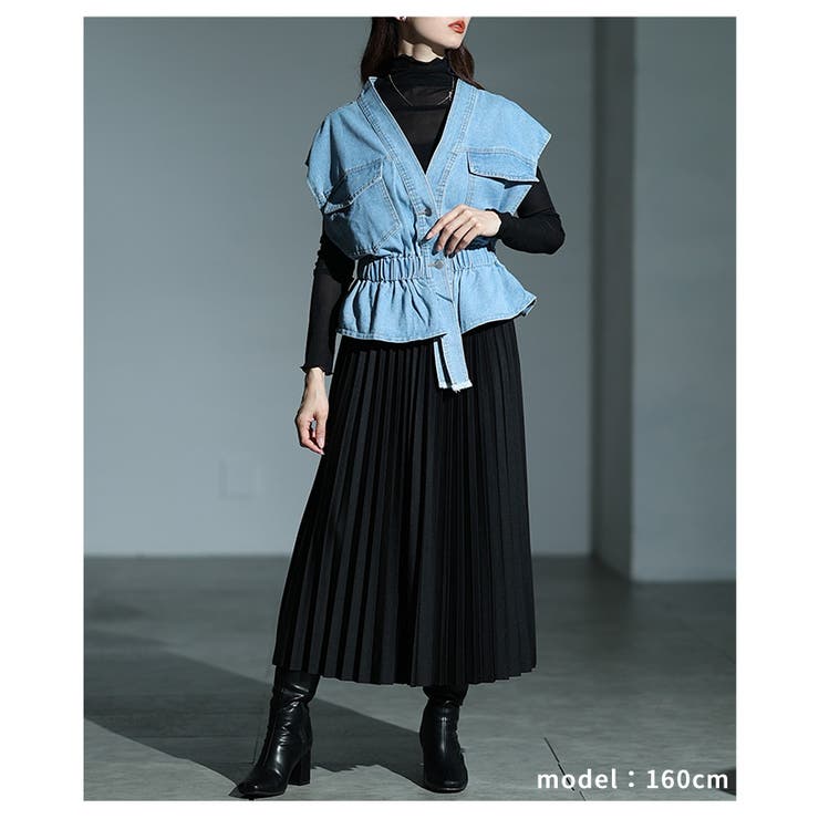 歩くたびに揺れるミディアムプリーツスカート レディース ファッション | Sawa a la mode | 詳細画像7 