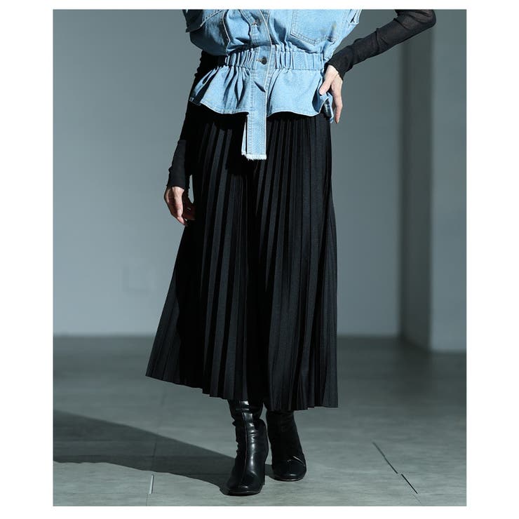 歩くたびに揺れるミディアムプリーツスカート レディース ファッション | Sawa a la mode | 詳細画像8 