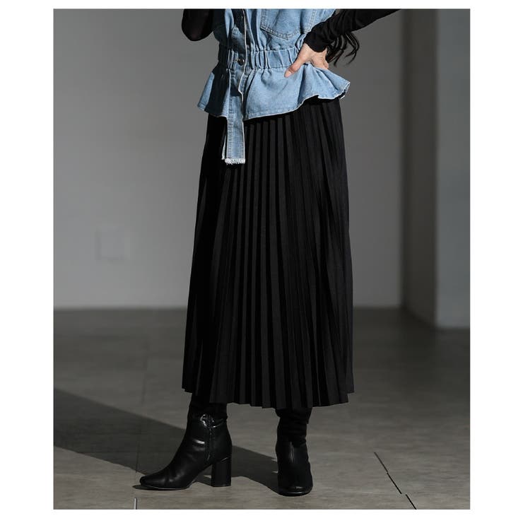 歩くたびに揺れるミディアムプリーツスカート レディース ファッション | Sawa a la mode | 詳細画像16 