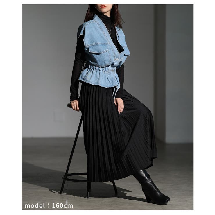 歩くたびに揺れるミディアムプリーツスカート レディース ファッション | Sawa a la mode | 詳細画像18 