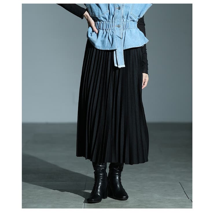 歩くたびに揺れるミディアムプリーツスカート レディース ファッション | Sawa a la mode | 詳細画像19 