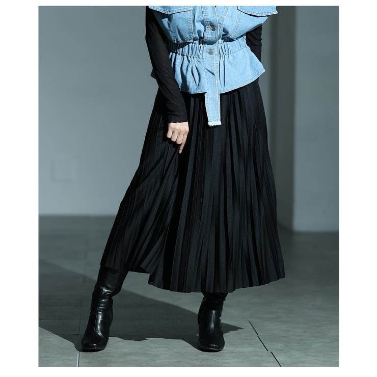 歩くたびに揺れるミディアムプリーツスカート レディース ファッション | Sawa a la mode | 詳細画像21 