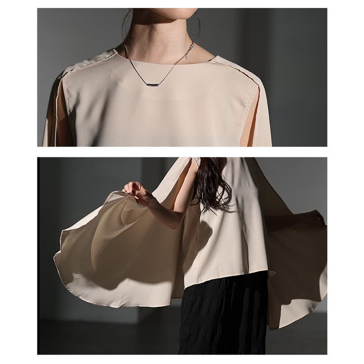 歩くたびに風をまとうケープブラウス レディース ファッション | Sawa a la mode | 詳細画像5 