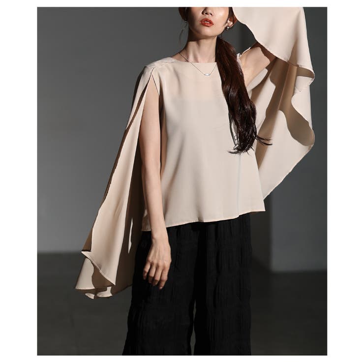 歩くたびに風をまとうケープブラウス レディース ファッション | Sawa a la mode | 詳細画像9 