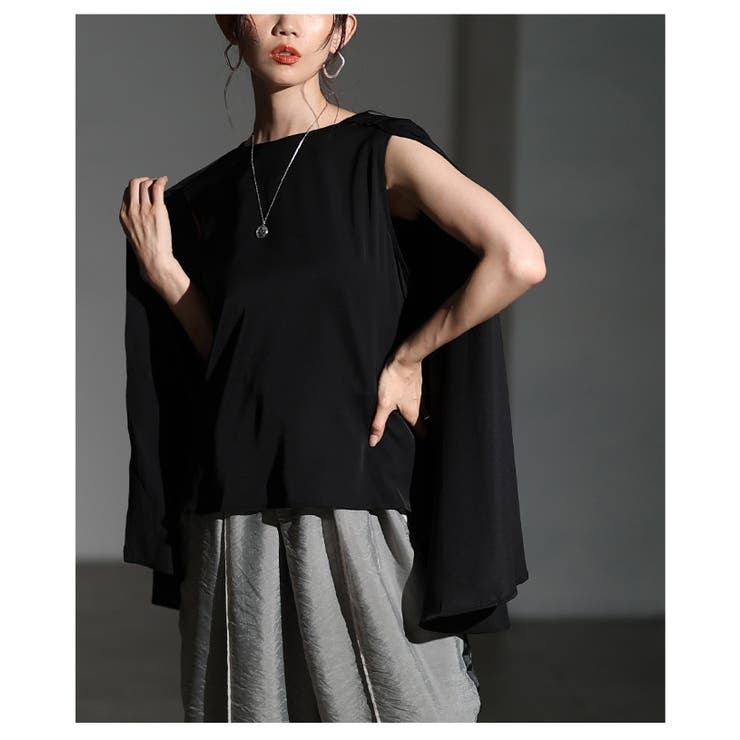 歩くたびに風をまとうケープブラウス レディース ファッション | Sawa a la mode | 詳細画像12 