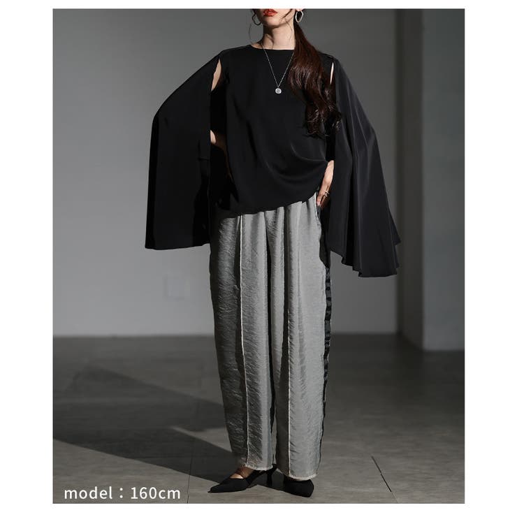 歩くたびに風をまとうケープブラウス レディース ファッション | Sawa a la mode | 詳細画像13 