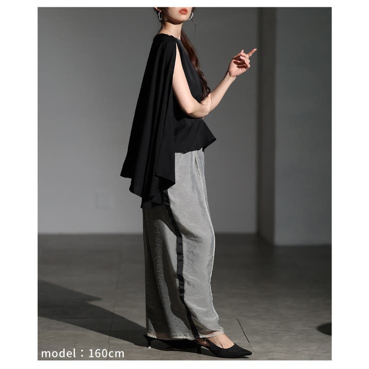 歩くたびに風をまとうケープブラウス レディース ファッション | Sawa a la mode | 詳細画像18 