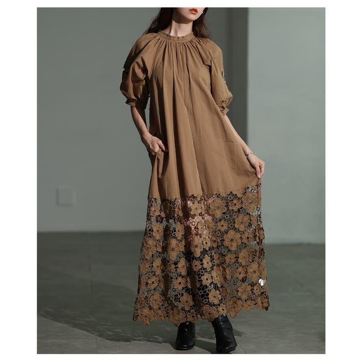 どこから見ても美しい花柄レースバックリボンワンピース レディース ファッション | Sawa a la mode | 詳細画像4