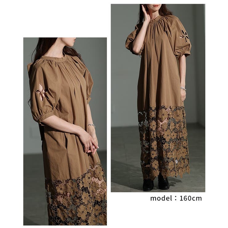 どこから見ても美しい花柄レースバックリボンワンピース レディース ファッション | Sawa a la mode | 詳細画像10